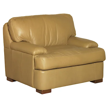 Soft Upholstered Club Chair for Family Room Comfort